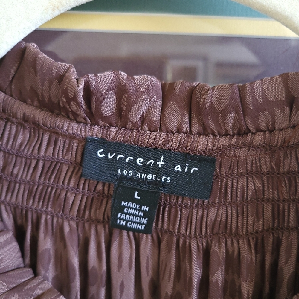Long Sleeve Dainty Soft Tie Front Blouse mauve - Picture 6 of 6